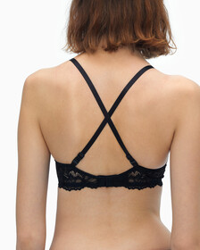 Seductive Comfort Lotus Floral Lifting Demi Bra, BLACK, hi-res