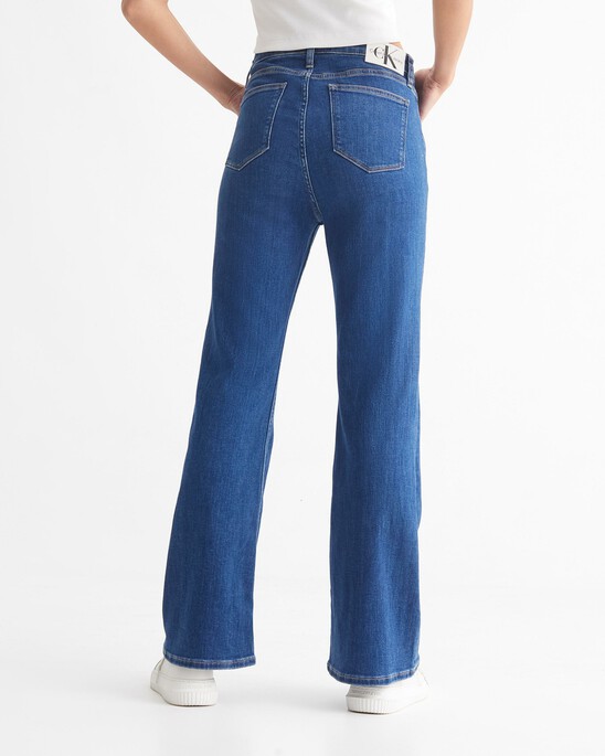 Italian Denim High Rise Flare Jeans