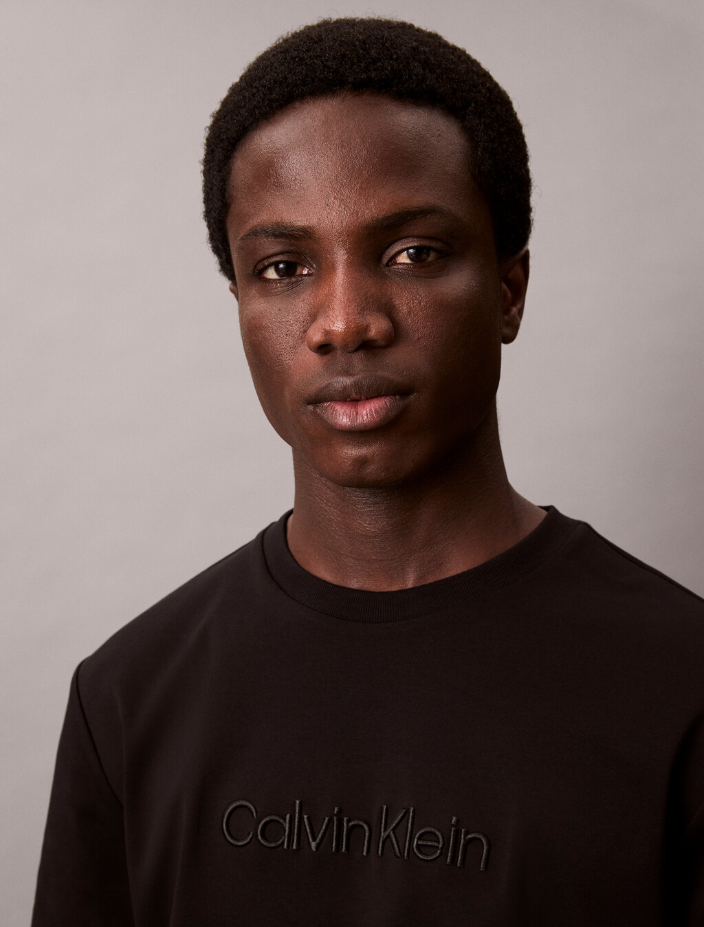 Classic Fit Logo Tee, Black, hi-res