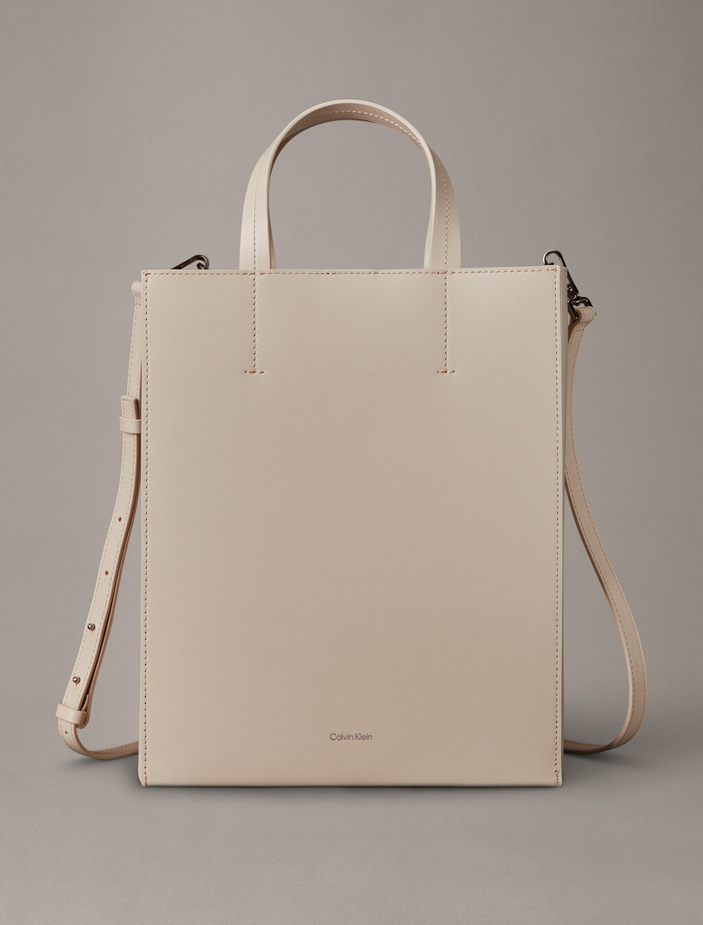 CK Paper Bag Leather Mini Tote, Birch, hi-res
