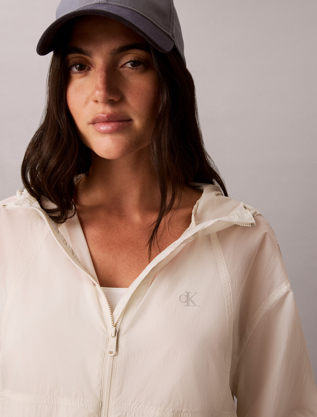 UPF Ultralight Short Windbreaker, Chalk, hi-res