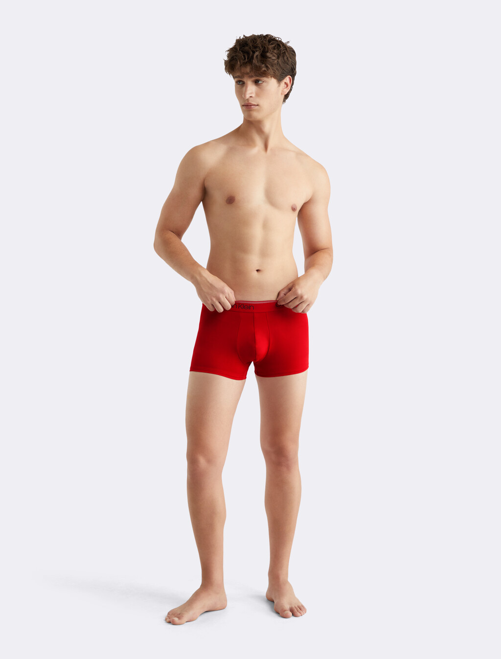 Logo Low Rise Trunk 3 Pack, 1 Black/ 1 Convoy/ 1 Red Gala, hi-res