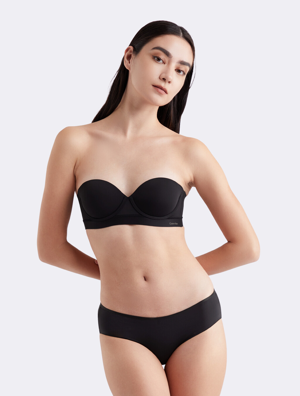 Invisibles Push Up Strapless Bra, BLACK, hi-res