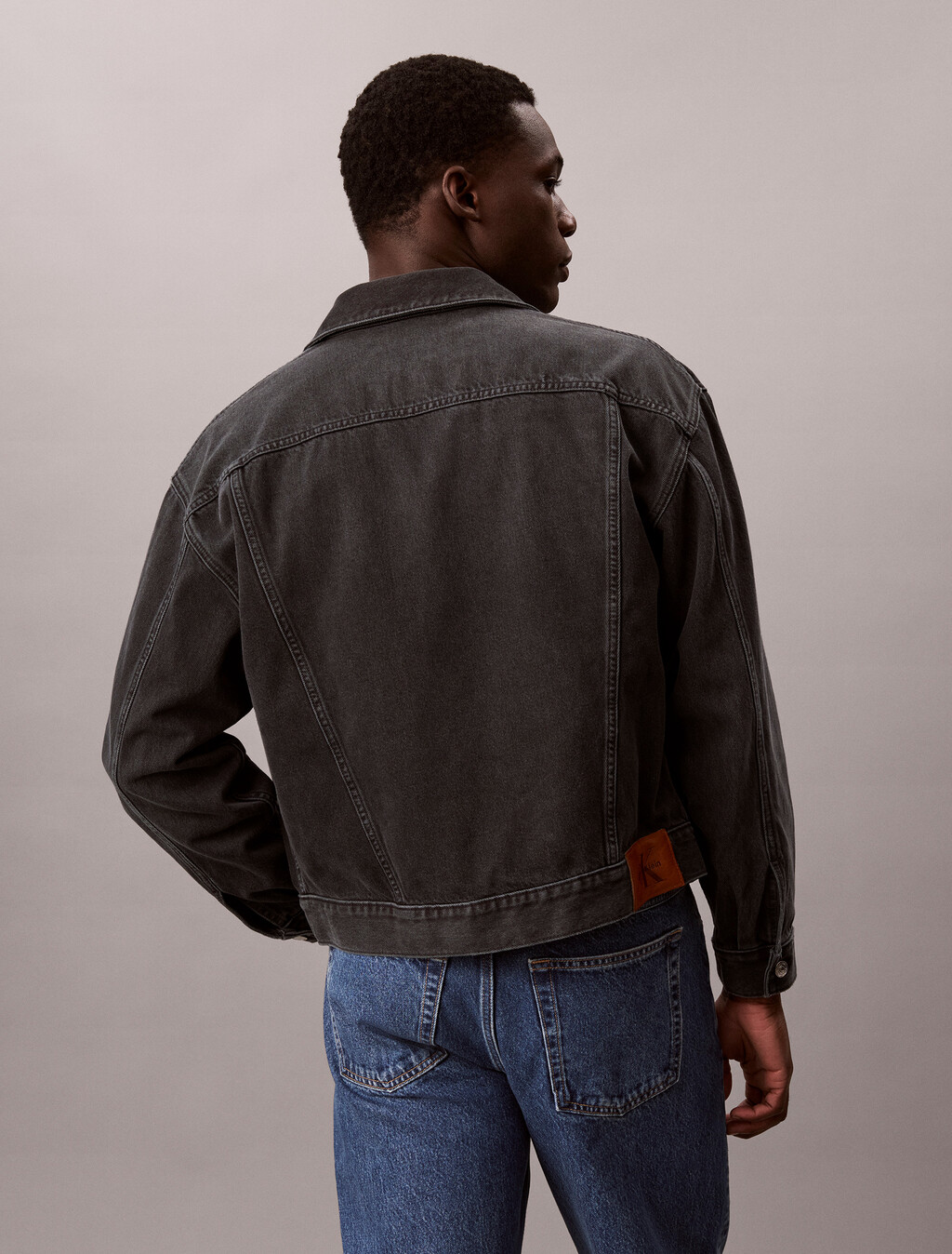 90s Denim Trucker Jacket, MIDNIGHT EMERALD, hi-res