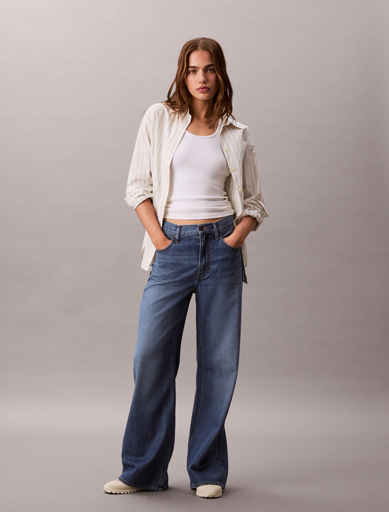 Tencel Ultra High Wide Leg Jeans