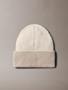 Wool Cashmere Blend Beanie, Chalk/Chateau, hi-res