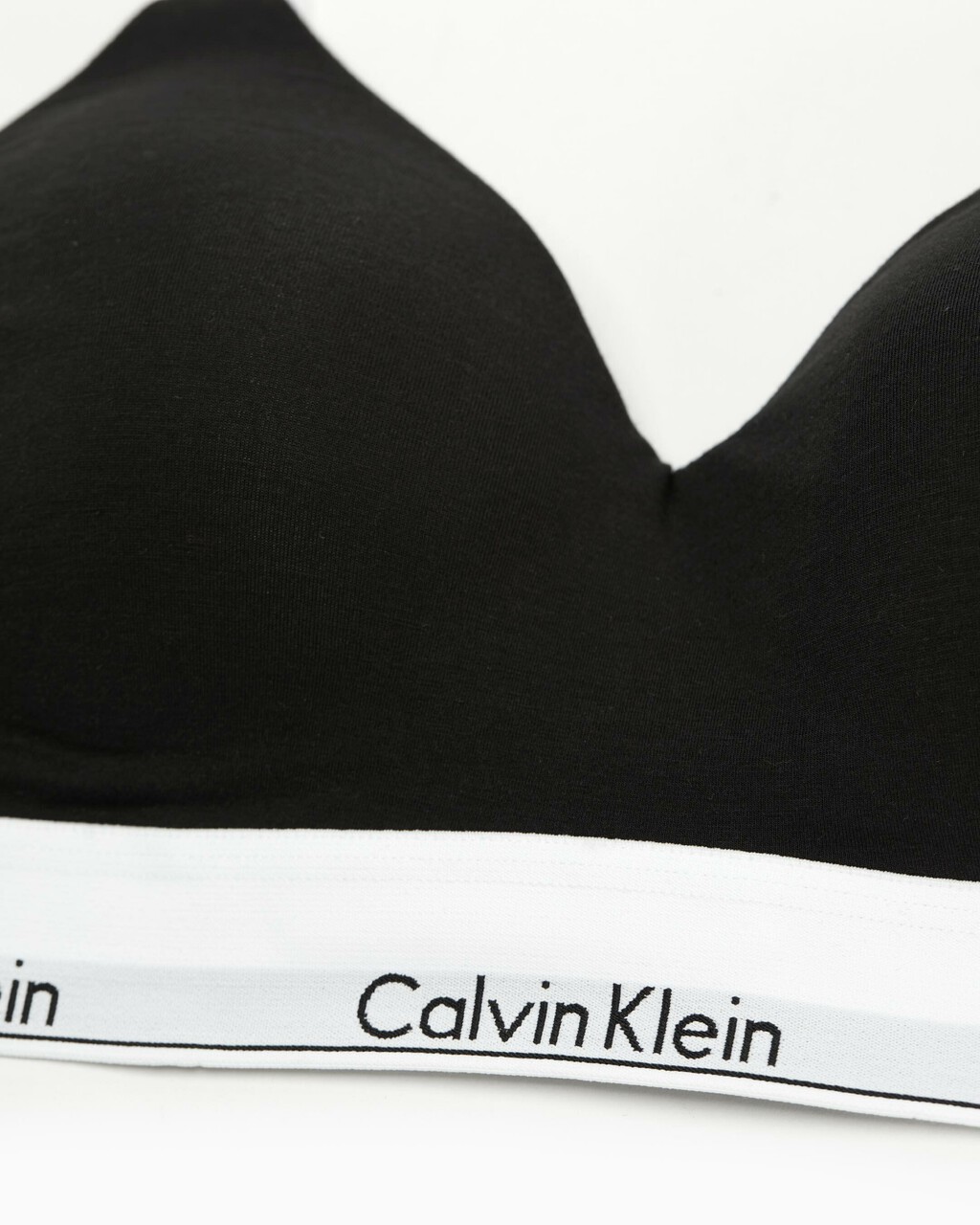 Modern Cotton Lightly Lined Bralette, Black, hi-res
