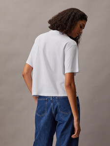 Boxy Logo Tee, Brilliant White, hi-res