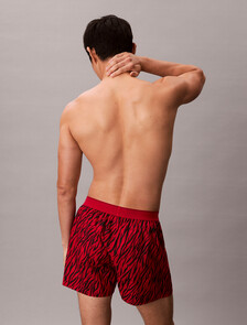 CK X Cotton Monogram Slim Boxer, PAINTED TIGER RED GALA, hi-res