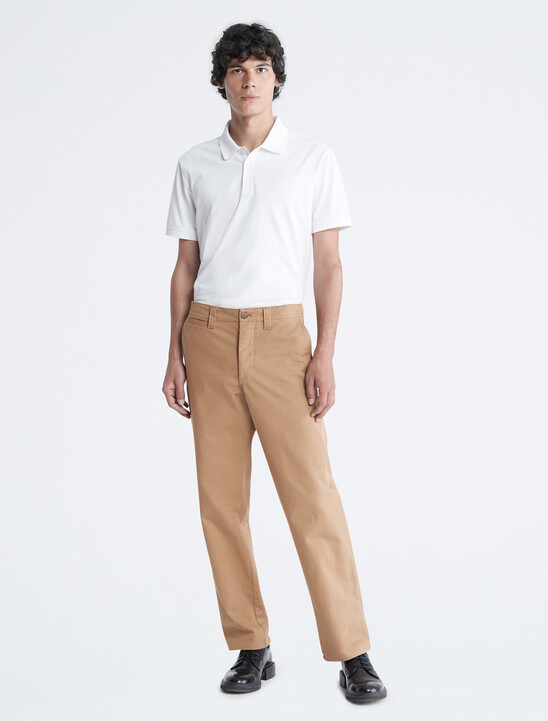 Smooth Cotton Monogram Logo Polo Shirt