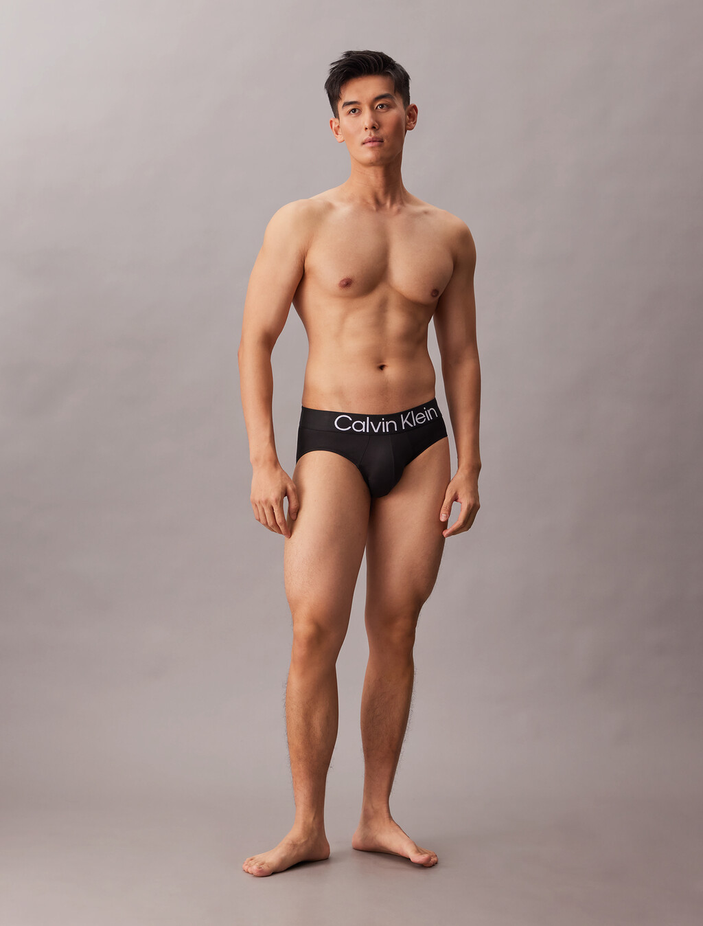 Microfiber Stretch Bold Logo Hip Brief 3 Pack, BLACK/BLACK/BLACK, hi-res