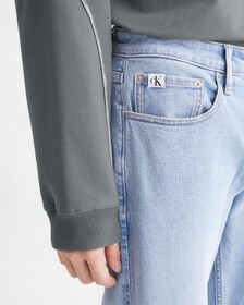 Reconsidered 90s Straight Recycled Cotton Jeans, Chalky Blue, hi-res
