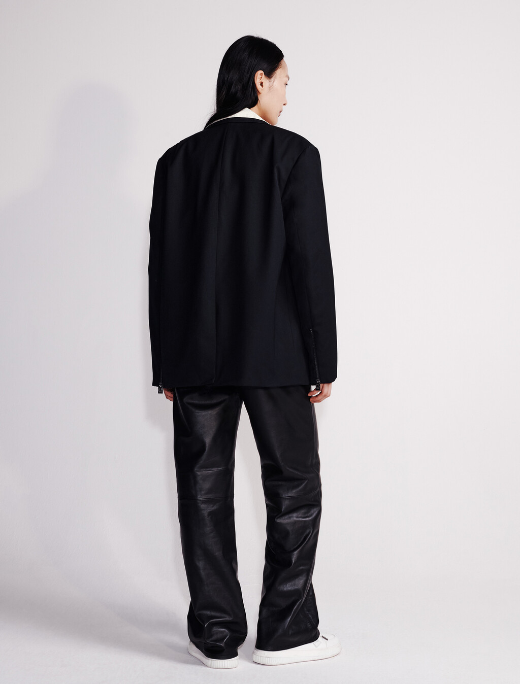 Relaxed Tailored Blazer, Black, hi-res