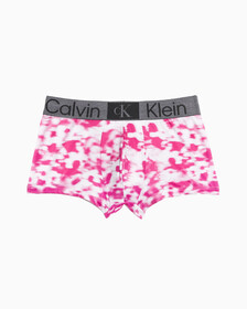 Calvin Klein 1996 Low Rise Trunks, BLUR FLORAL_PALACE PINK, hi-res