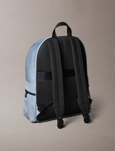 Bold Logo Nylon Round Backpack, Gray Heather, hi-res