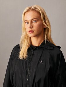 Waisted Zip Up Jacket, Ck Black, hi-res