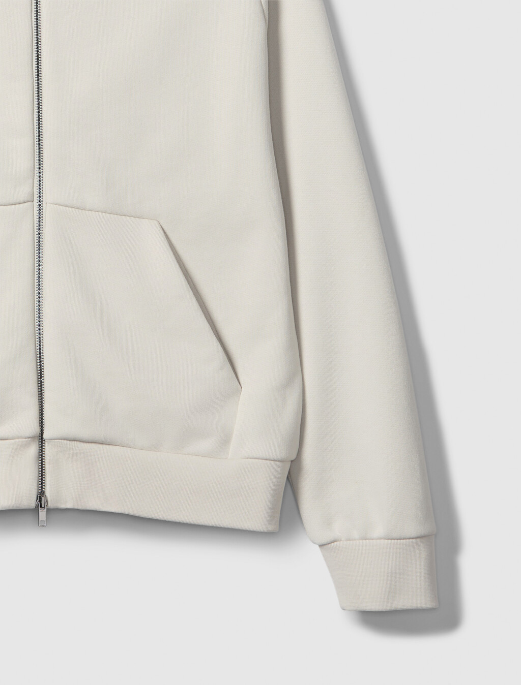 Lux Terry Zip Hoodie, Chalk, hi-res