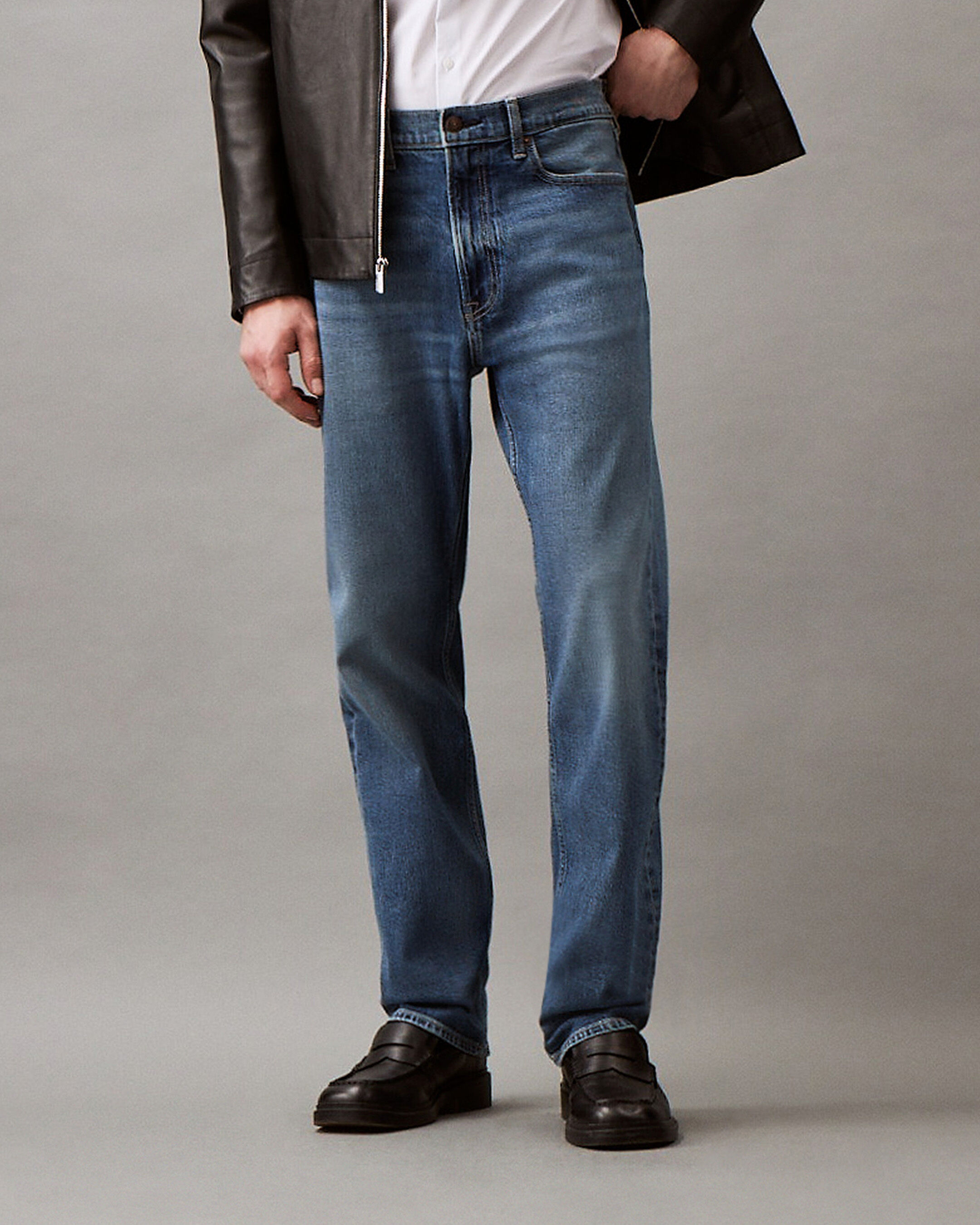 Calvin klein men's online straight fit jeans