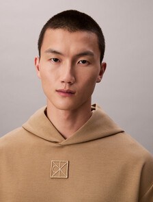 Stretch Wool Blend Hoodie, Lead Gray, hi-res