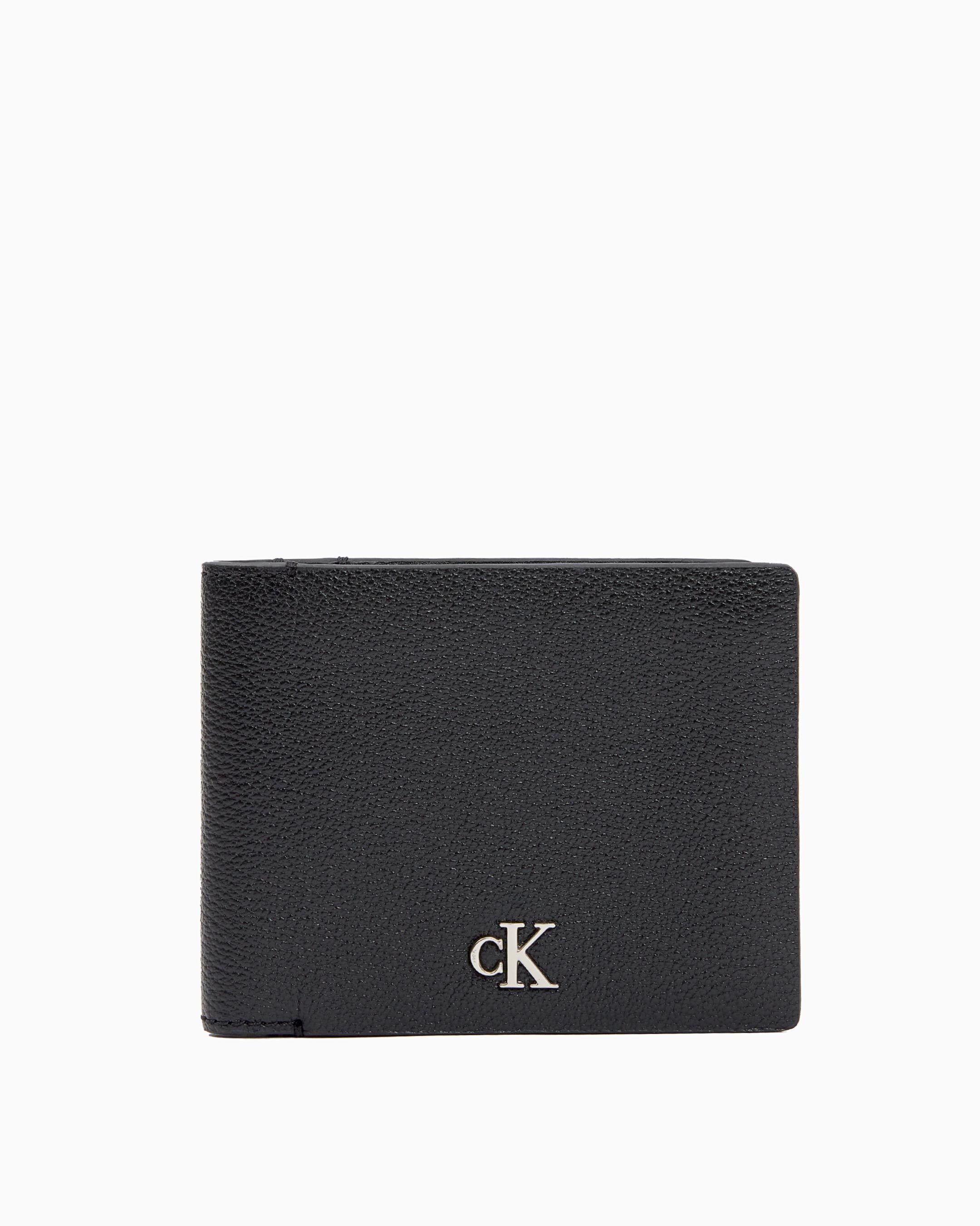 Calvin klein men's leather wallet deals