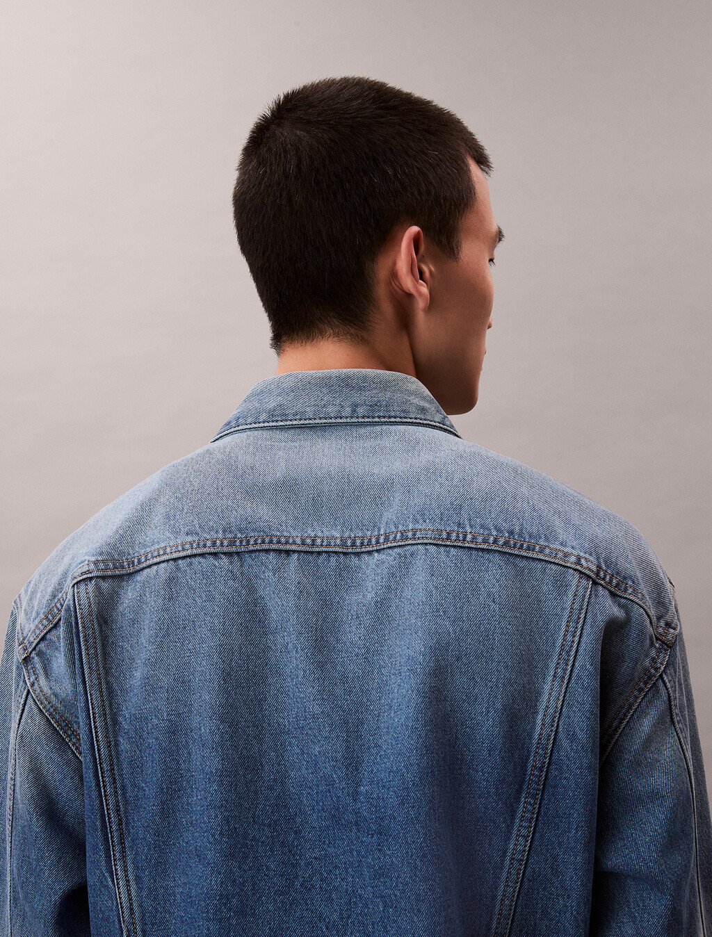 90s Indigo Citrine Denim Trucker Jacket, INDIGO CITRINE, hi-res