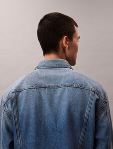 90s Indigo Citrine Denim Trucker Jacket, INDIGO CITRINE, hi-res