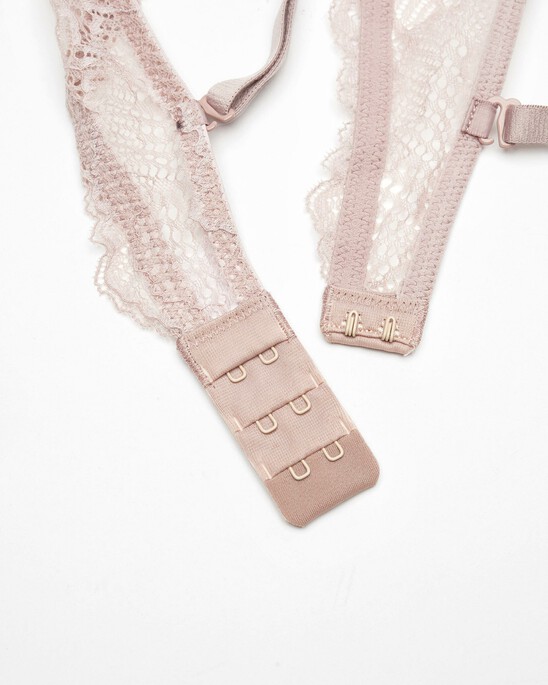 SCALLOPED LACE LIGHTLY LINED DEMI BRA