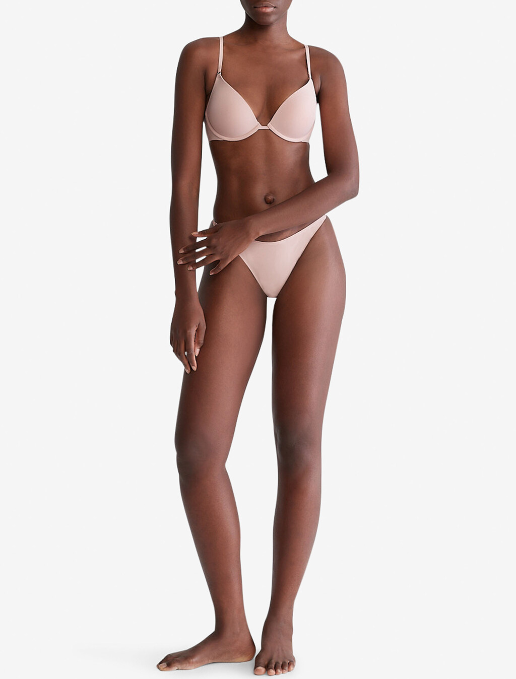 Minimalist Push Up Plunge Bra, Subdued, hi-res