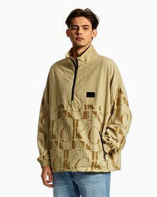 Mix Media Popover Jacket, Logo Aop Wheat Fields, hi-res