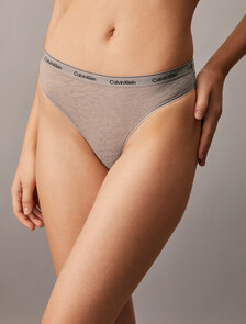 Lace High Leg Thong, Sand Trap, hi-res