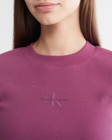 Monogram Baby Tee, Amaranth, hi-res