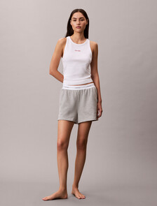 Tank Top - Cotton Stretch Rib, Classic White, hi-res