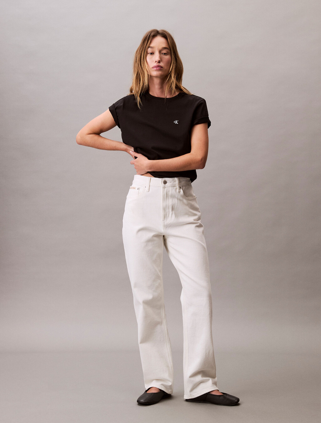 Archive Jersey Crewneck Tee, Black, hi-res