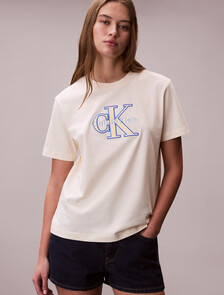 Monogram Appliqu&eacute; T-shirt, Calico, hi-res