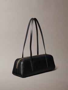 Foil Logo Shoulder Bag, Black/Toasted Coconut, hi-res
