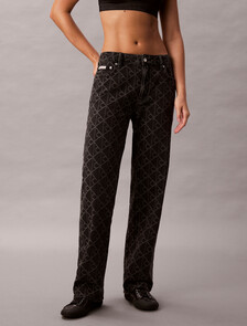 SGNTR 90s STRGHT BLCBLACK EMBLEM, BLACK EMBLEM, hi-res