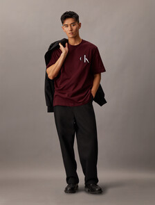 Varsity CK Badge Crewneck Tee, Renaissance Red, hi-res