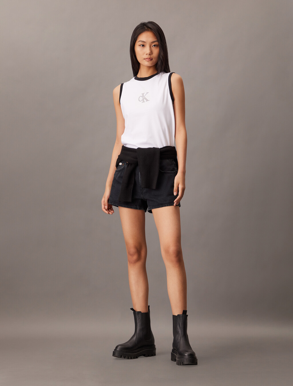 90's Denim Shorts, CK ESSENTIAL BLACK, hi-res