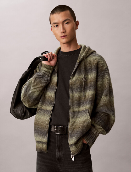Ombr&eacute; Zip-Up Hoodie