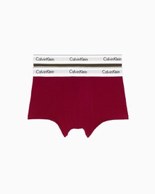 Modern Cotton Stretch Trunks 2 Pack, COSMIC MAGENTA ASPEN, hi-res