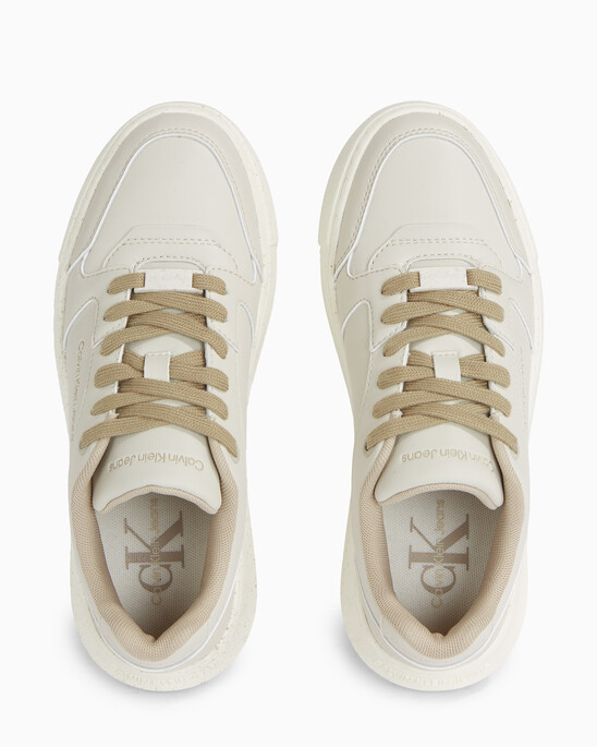 Faux Leather Trainers