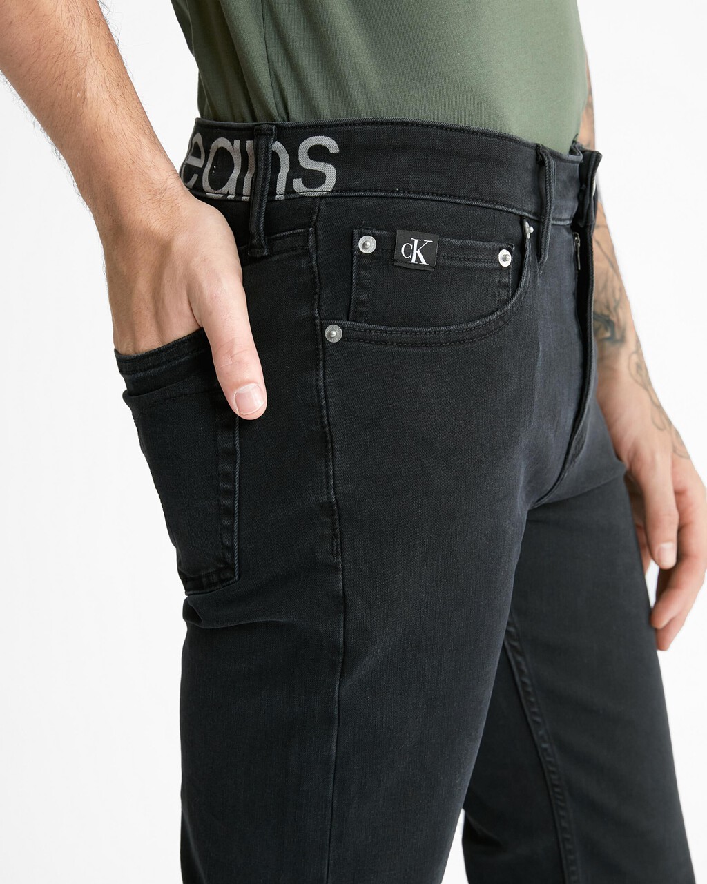 Power Stretch Slim Jeans, Denim Black, hi-res