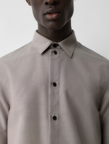 Juan Button-Down Shirt, Melange Dove, hi-res