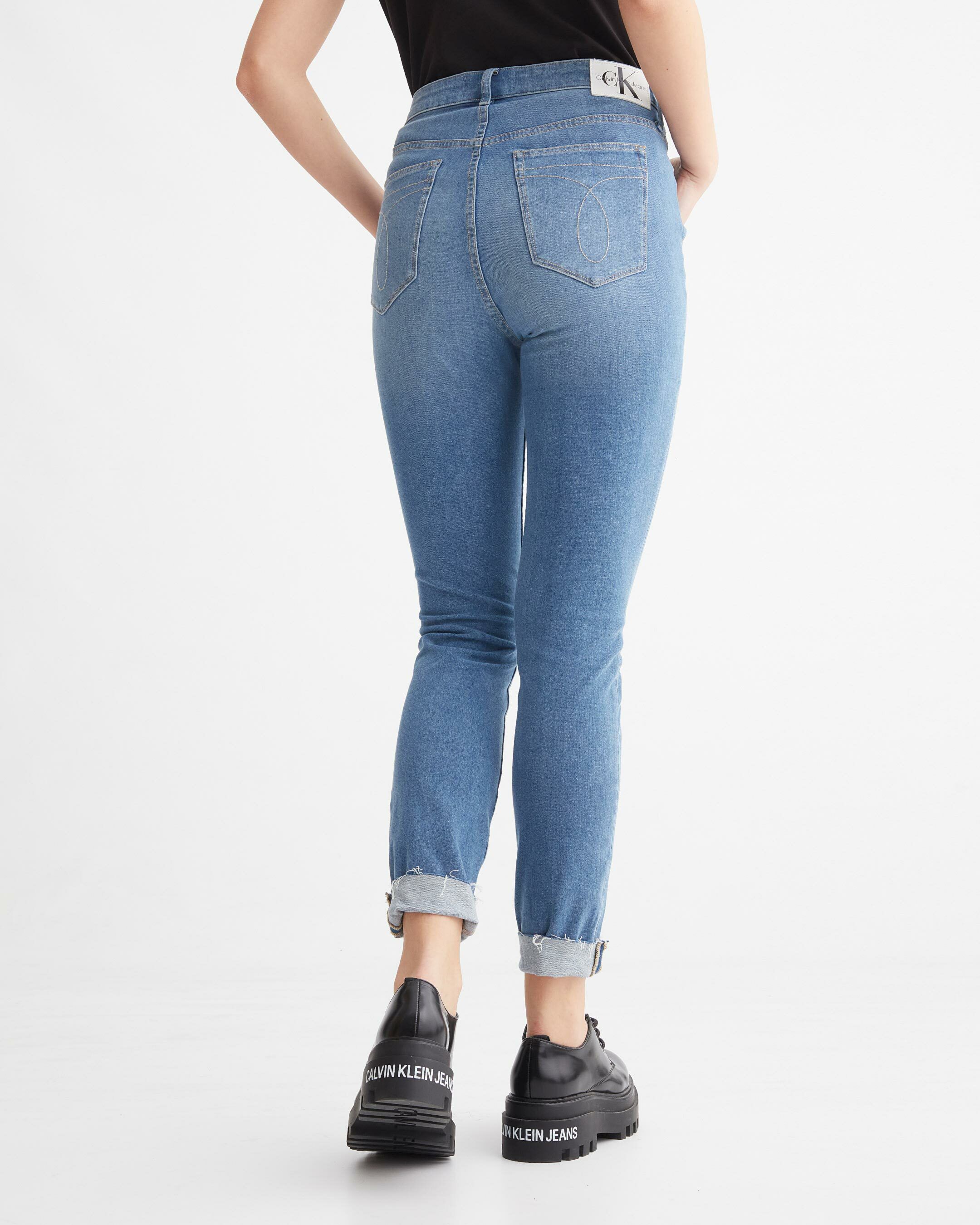 Ultimate Stretch High Rise Skinny Ankle Jeans blue Calvin