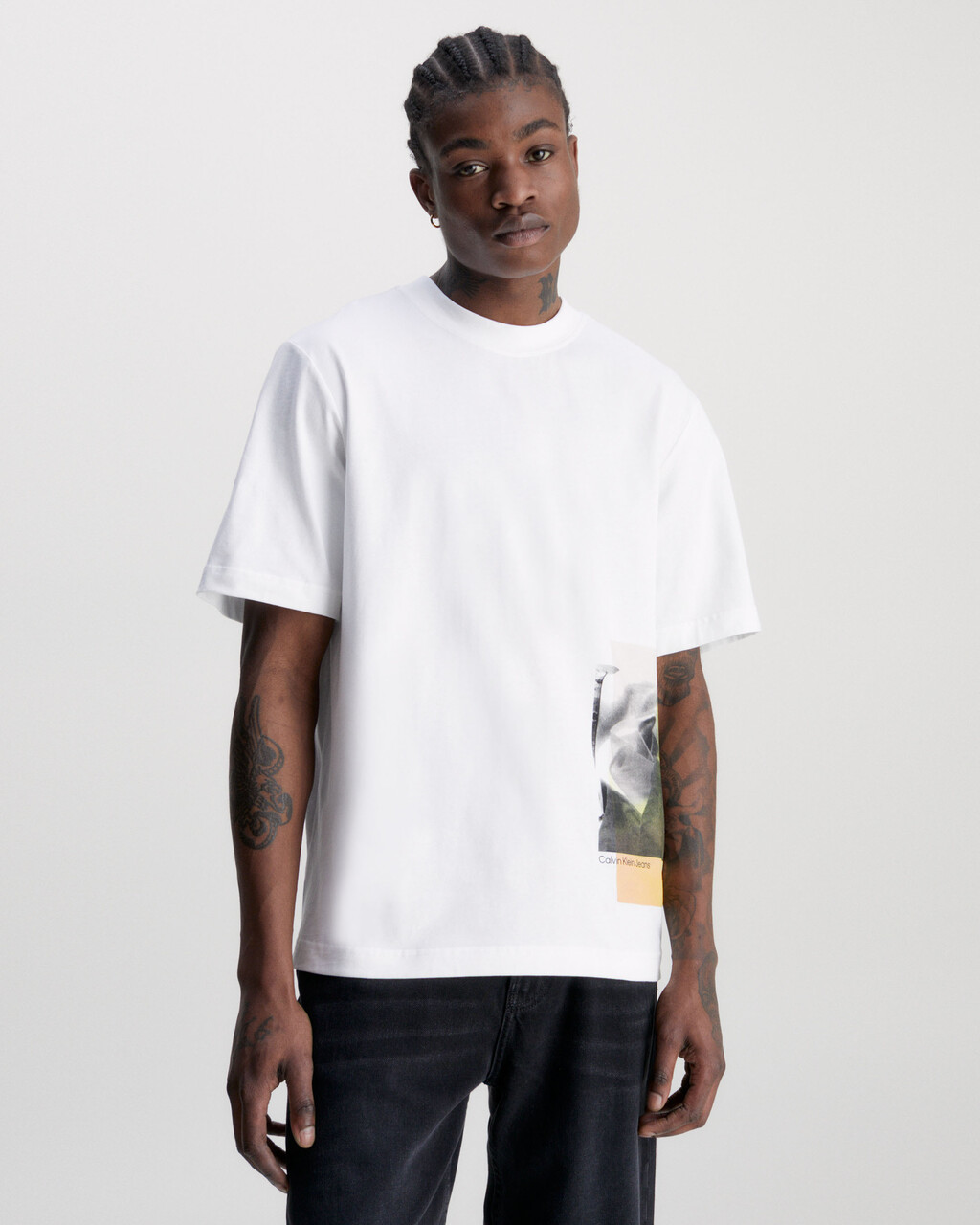 Relaxed Photo Print T-Shirt, Bright White, hi-res