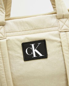 CITY NYLON SQUARE TOTE, EGGSHELL, hi-res