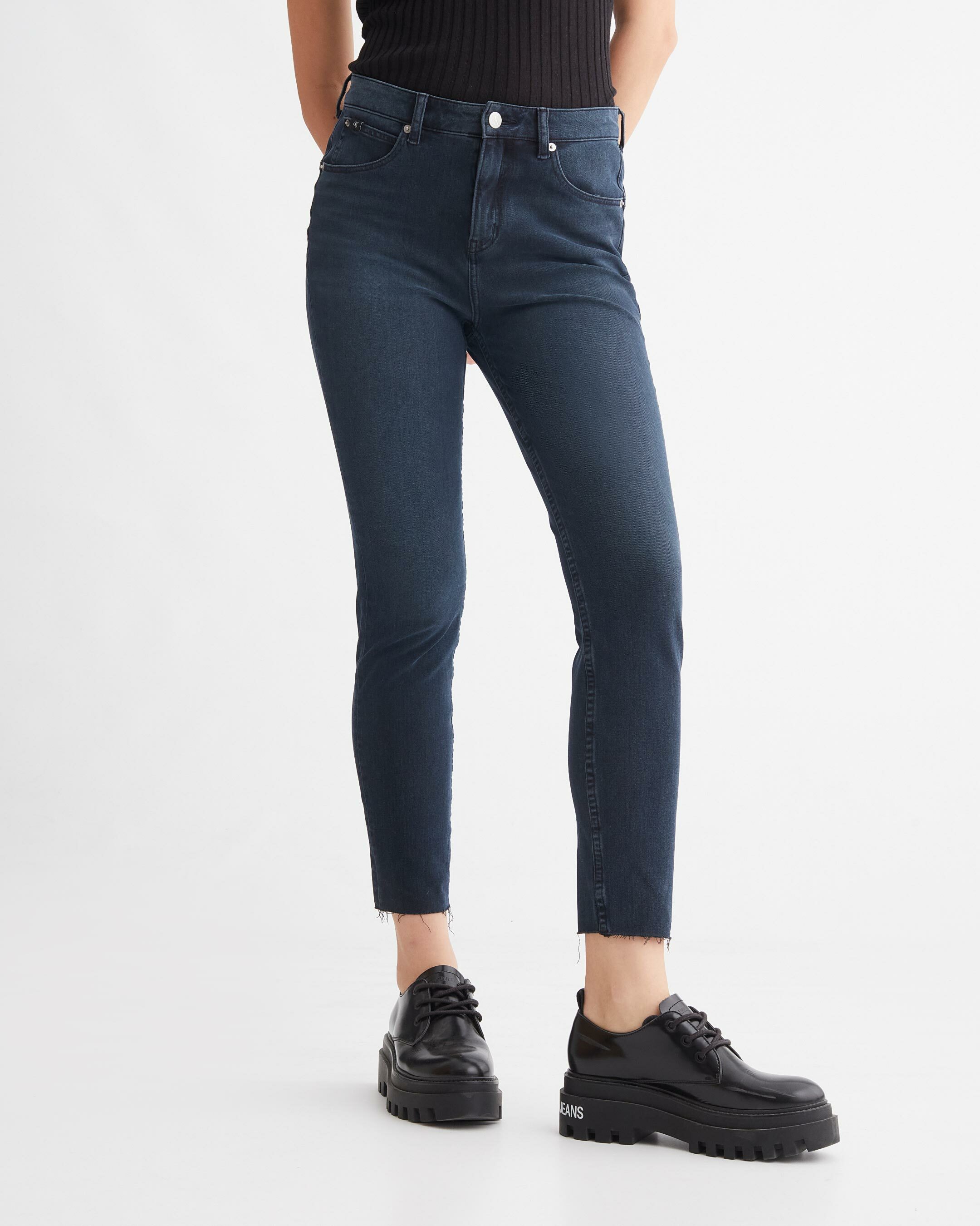 Ultimate Stretch High Rise Skinny Ankle Body Jeans blue Calvin