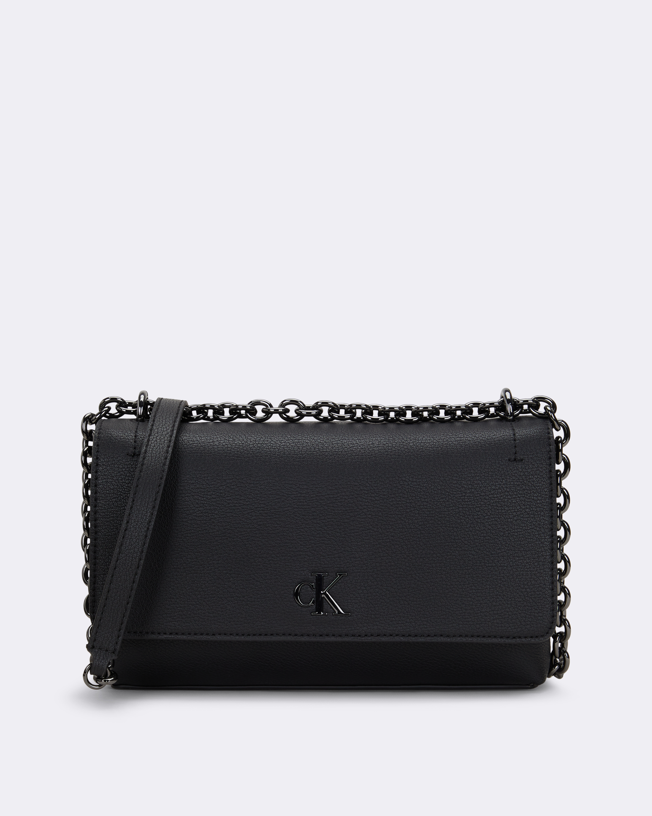 ★ ★ [CK ACC] Women's CKJ Minimal Monogram Flap Minimal Monogram Flap Bag | black | Calvin Klein Malaysia