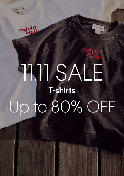 Calvin Klein 11.11 Sale T-Shirts Up to 80% Off